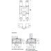 3D Hinge 180° Aluminium Zinc Diecast and Steel Tectus TE 540 3D A8 FR 3-way continuous adjustment Satin stainless steel effect