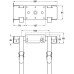 CPU Holder Fixed Load Capacity 34 kg Izon® Steel body and nylon straps Silver finish