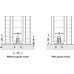 Fitting Set for Sliding Interior Pocket Doors Hawa Junior 80/B Top hung system For 1 door long bolt version