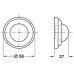 Wall Bumper Wall Fixing Stainless Steel or Brass Startec With black rubber buffer Satin stainless steel