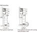 Complete Set for 1 Sliding Interior Door Slido D-Line43 80M Top hung system Rail length 1100 mm