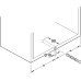 Single Door Flap Fitting Complete Set Free Space 1.8 Push 90° or 107° opening angle White