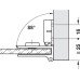 Glass Door Hinge 170° Set Door mounting without glass drilling Chrome plated