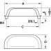 Cup Handle Brass Polished nickel
