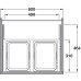 Pull Out Waste Bin VS ENVI Space S For cabinet width 600 mm 2x 15.5 litres