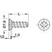 Varianta Screw Countersunk Head PZ Fully Threaded for Ø 3 mm Holes Nickel Plated Steel For drill holes with Ø 3 mm Length 13.5 mm nickel plated