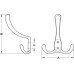 Hat and Coat Hook Zinc Alloy Face fixing Bronzed and brushed