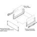 Grass Nova Pro Scala Stack Tower Sets of Drawers with Glass Sides For cabinet width 500 mm 1x standard and 3x pan silver