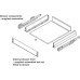 Grass Nova Pro Scala Stack Tower Sets of Pan Drawers with Rectangular Rails For cabinet width 1000 mm 1x standard and 3x pan stone