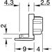 End Caps Plastic for Loox5 Aluminium Profile 1103 Plastic Silver coloured