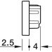 End Caps Plastic for Loox5 Aluminium Profile 2102 Plastic Silver coloured
