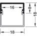 Aluminium Profiles for LED Flexible Strip Lights Loox 2192 To suit Loox LED flexible strip lights Rectangular with milky cover length 2500 mm