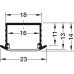 Aluminium Profile for Loox LED Flexible Strip Lights Loox 1191 Aluminium Recess mounted with milky cover depth 11 mm length 2500