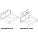 Front Base Connector for Internal Drawer Fronts Nova Pro Scala Grey