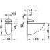 Shelf Support Clamp Design Screw Fixing for Glass and Wooden Shelves Large size for shelf thickness: 4-23 mm polished chrome plated