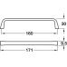 Pull Handle Zinc Alloy Fixing Centres 160 mm ESTE Matt black