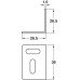 Angled Bracket with Horizontal and Vertical Slot Zinc plated