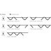 Complete Set for 5 Folding Patio Doors with Brown Seals Slido Fold 100-U Top hung end folding system For 2 doors left and 3 doors right satin finish