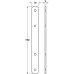 Connecting Plate for Door Panels Screw Fixing Zinc-plated
