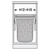Laundry-Carrier Hailo Built-in depth 528 mm For cabinet width 450 mm 2 x 33 litres