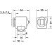 Magnetic Catch Pull 3.0 for Screw Fixing Round Housing for screw fixing Brown