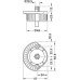 Plinth Foot Top Section for Häfele AXILO™ 48 Plinth System Plastic Round press fitting