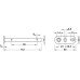 Shelf Support Wall Fixing for Wooden Shelves Indaux Tenti-7 Zinc plated