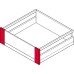 Panel Holder for Front Panel Matrix Box P For VIS internal pull outs with 92 mm drawer side height and railing Anthracite