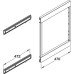 Pull Out Storage Unit Frame for Use with Baskets Vauth-Sagel VS SUB Side Silver epoxy coated