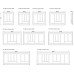 Plastic Cutlery Insert Depth 431mm Slate Grey to Suit Matrix Box A Drawer Systems For cabinets with 18/19 mm board thickness Width 1124 mm for cabinet width 1200 mm