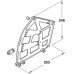 Shoe Rack Fitting Set Suitable for 3 Shelves For screw mounting to drawer front White (RAL 9010) finish