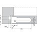 Concealed Mortice Hinge Set for Flush Doors CIR Unhanded for left or right hand use Galvanized finish