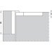 Concealed Mortice Hinge Set for Flush Doors CIR Unhanded for left or right hand use Galvanized finish
