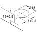 Shelf Connector Turn Faster K.D. For installation of shelves without tools Nickel plated