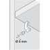 Shelf Retainer for Use with Plug in Shelf Support for 19 mm Shelf Thickness Transparent