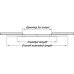 Extending Table Runners for Tables with Frames Load Capacity 60 kg Installed length 800 mm opening for insert 610 mm