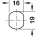 Cylinder Cam Lock with Straight Cam and Nut Attachment Thread Max. 15 mm Standard profile Closure direction 90° A (DFG) keyed alike: key change H1