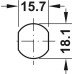 Cylinder Cam Lock with Straight Cam and Nut Attachment With nut fixing standard profile Closure direction 90° B (CEH) keyed alike: key change 60-001
