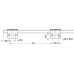 Ball Bearing Keyboard Shelf Runners Single Extension Accuride 2109 Installed length 350 mm