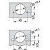 Concealed Cup Hinge Pie-Cut Corner Hinge with Full-Cup Drill Hole Tiomos Pcc For connecting two corner cabinet doors Screw fixing without soft close