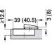 Concealed Cup Hinge 110° Standard Inset Mounting Tiomos Click on arm Screw fixing cup 45/9.5 with soft close Tiomos Night - anthracite