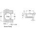 please look Semi concealed specially designed for fold back doors Screw fixing cup for 15-21 mm door thickness 48/6