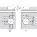 Mitred Hinge Opening angle 120° For 22.5° mitre applications Screw fixing