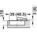 Concealed Cup Hinge 155° Standard Full Overlay Mounting Tiomos Click on arm  With soft close screw fixing cup 45/9.5 nickel plated