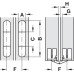 Concealed Hinge 180° for 14-26 mm Panel Thickness Maximum door thickness 24-26 mm