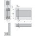 Door Closer Concealed Hydraulic with Latch Action Perko Powermatic Door weight ≤75 kg Satin chrome