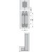 Door Closer Concealed Hydraulic with Latch Action Perko Powermatic Door weight ≤75 kg Satin chrome