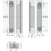 3D Hinge 180° Aluminium Zinc Diecast and Steel Tectus TE 645 3D 3-way continuous adjustment Stainless steel effect