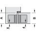 3D Hinge 180° Aluminium Zinc Diecast and Steel Tectus TE 340 3-way continuous adjustment Polished brass plated