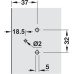 Clothes Protecting Guard for Aximat 300 Exposed Axle Hinges White plastic